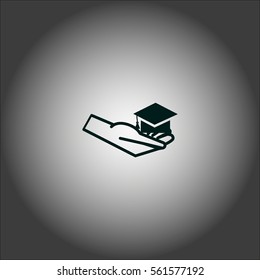Bachelor's hat in hand