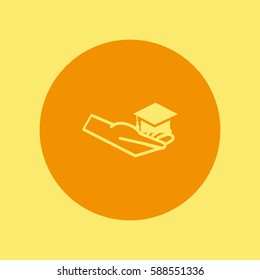 Bachelor's hat in hand