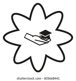 Bachelor's hat in hand