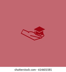 Bachelor's hat in hand