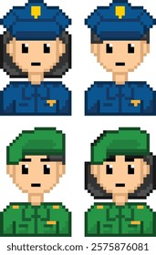 bacht vector pixel art people's jobs 5