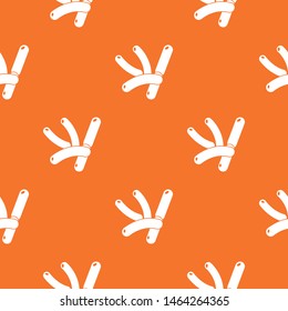 Bacilli pattern vector orange for any web design best
