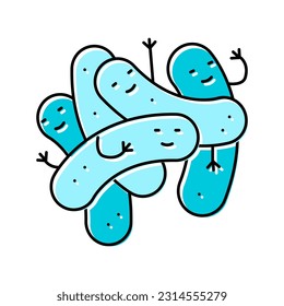 bacillus bacteria virus color icon vector. bacillus bacteria virus sign. isolated symbol illustration
