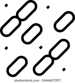 bacillus icon. Thin linear style design isolated on white background