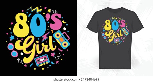 Back To The 80's Funny Back to To School T-shirt Design