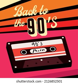 Back To The 90s Music Poster