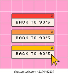 Back to 90s. Old pc game retro frame. Game frame Old pc aesthetic. 70s vibe old computer aesthetic 