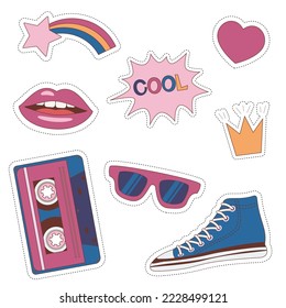 de vuelta al juego de stickers de los años 90 