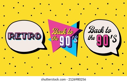 back to the 90s text set