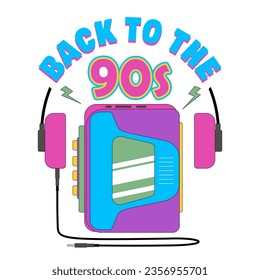 Back To The 90s Vector