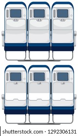 Back Of Airplane Seat Illustration