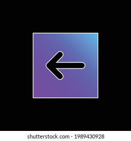 Back Arrow blue gradient vector icon