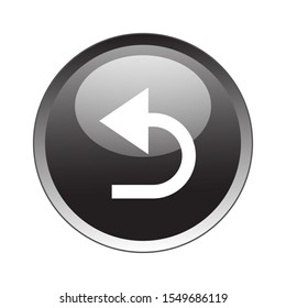 back arrow Button Icon Vector Design. back arrow Button Vector design illustration for electronic. web icon push-button back arrow. vector illustration EPS 10