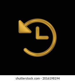 Rückseitengold-platziertes Symbol oder Logo, Vektorgrafik