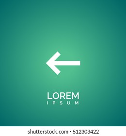 back arrow icon. back arrow logo
