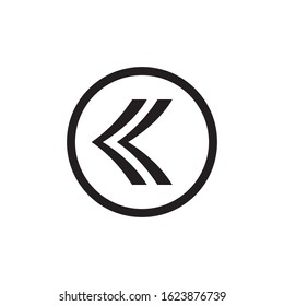 Back Arrow Icon In Trendy  Design Vector Eps 10
