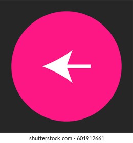 Back arrow icon vector