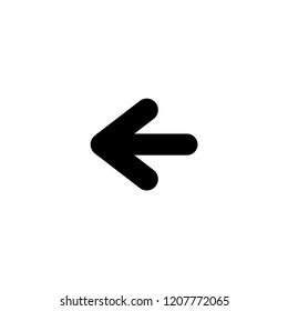back arrow icon. back arrow vector illustration on white background for web and apps.
