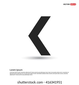 back arrow previous icon set.