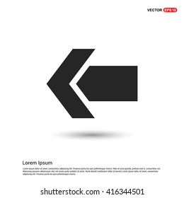 back arrow previous icon set.