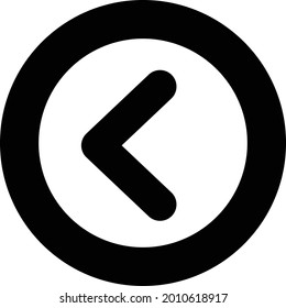 Back Arrow Vector icon that can easily modify or edit

