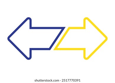 design das setas para trás (cor)