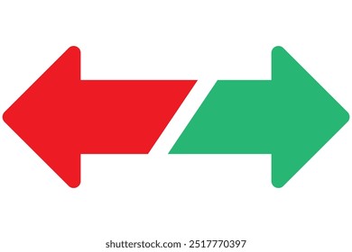 back to back arrows  design (color)