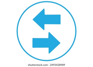 back to back arrows Vector design 