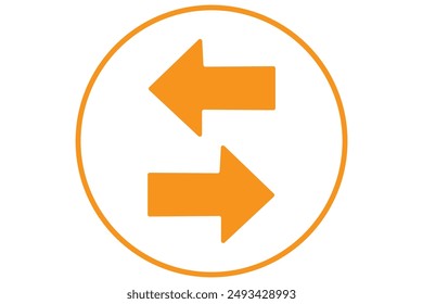 back to back arrows Vector design 