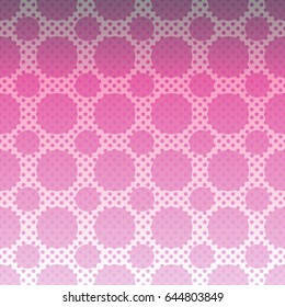 Back background is executed from circles of pink color. Vector