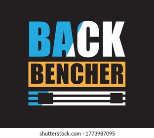 Back bencher t shrit design eps
