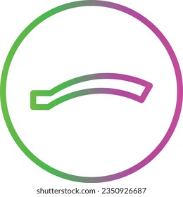 Back Bicycle Bike Gradient Line Icon