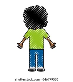 back black child character
