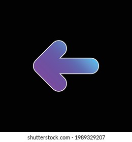 Back blue gradient vector icon