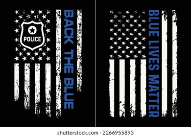 Back The Blue - Blue Lives Matter Design