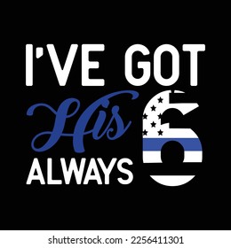 Back the Blue Thin Blue Line American Flag Police Support