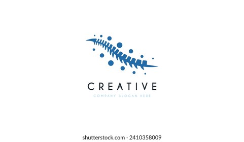 Back Bones, Chiropractic Logo design vector illustration.