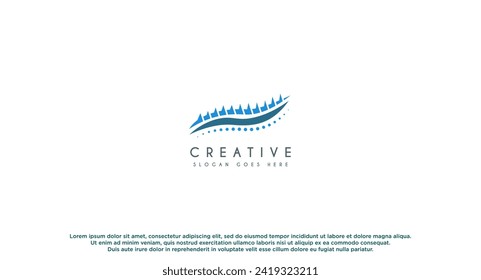 Back Bones, Chiropractic Logo design vector illustration.