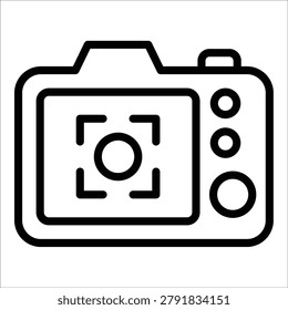 Back Camera Icon Element For Design