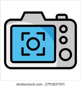 Back Camera Icon Element For Design