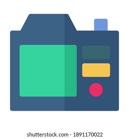logotipo o ilustración del icono de la cámara trasera. uso perfecto para web, aplicación móvil, patrón, diseño, etc.
