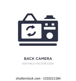 back camera icon on white background. Simple element illustration from General concept. back camera icon symbol design.