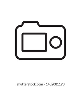 Back camera icon - Vector. Photo concept vector illustration.