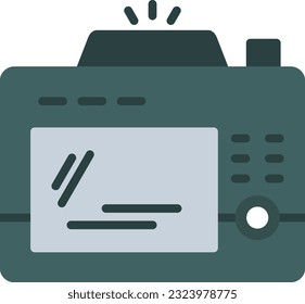 Back Camera Vector Icon Flat Style