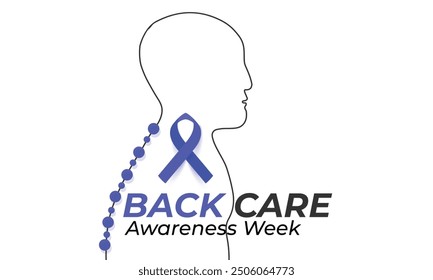 Back Care Awareness Week. background, banner, card, poster, template. Vector illustration.