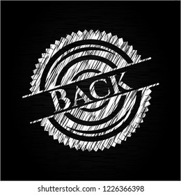 Back with chalkboard texture