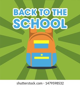 back to the chool vector illustration