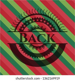 Back christmas badge.
