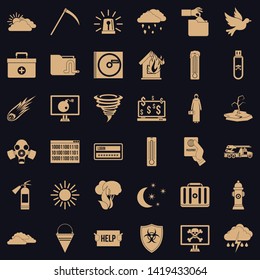 Back country icons set. Simple set of 36 back country vector icons for web for any design