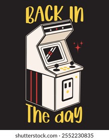 Back in the day arcade gaming graphic design